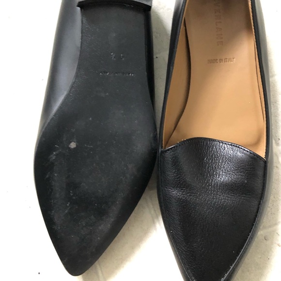 Everlane Italian Leather black Pointy Toe flats - Picture 4 of 6